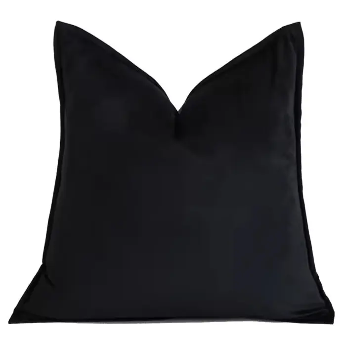 The Solids Collection - Black Velvet Pillow