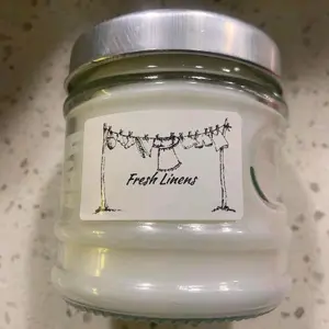 Fresh Linen Candle - Pure Linen Scented Candle for Home Decor and Aromatherapy