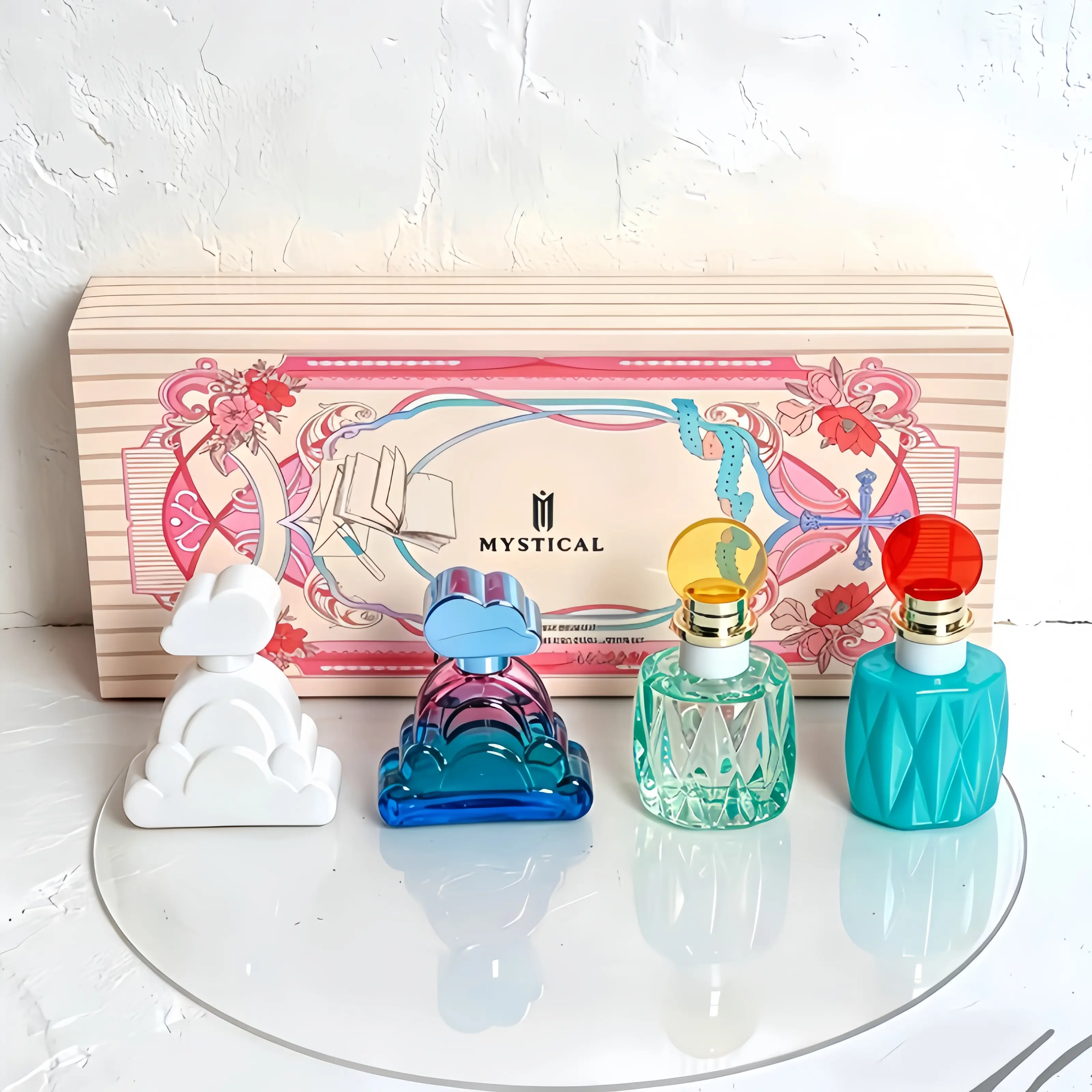 Women's 4-Season Sweet Fragrance Gift Box Set, 30ml*4 Bottle Collection - Long-Lasting Scent, Sweet American Girl Vibe, 4 Styles (Fresh-Cute to Slightly Grown-Up),Water-Citrus-Herbal- Wood-Cream Notes, 4-piece luxury fragrance collection angel woman