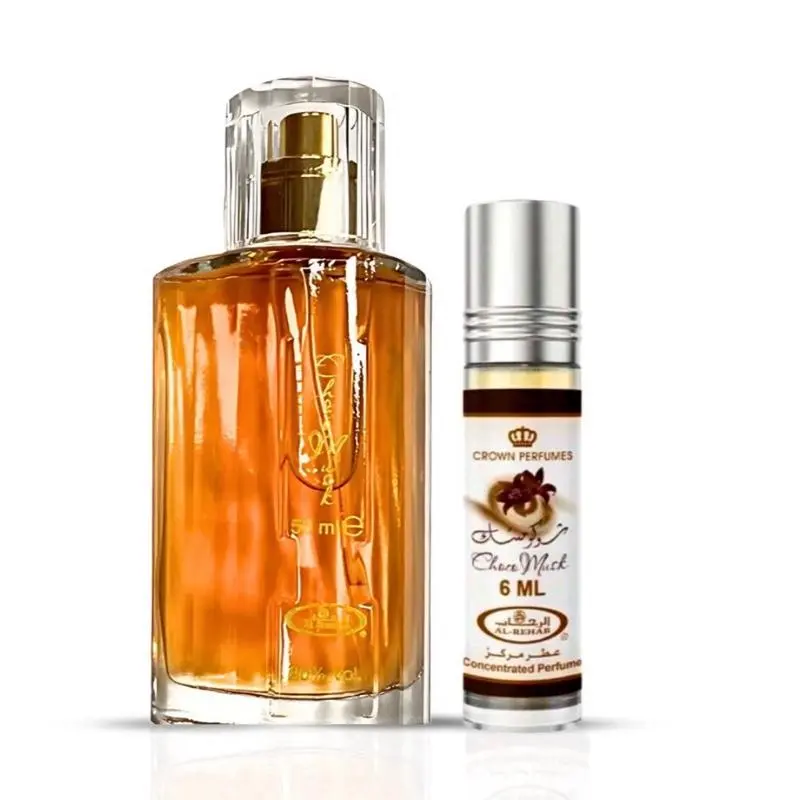 Choco Musk 50ml & 6ml Eau de Parfum Spray+Oil for Women 1.7 Ounce Rich Velvety Smooth Decadent Perfume with Musk & Dark Chocolate Notes
