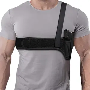 1 Piece Deep Hidden Shoulder Holster, Unisex Armpit Holster, Suitable for Mini and Compact Pistol, Suitable for Hunting, CS Game, Intimate Gift for Dad