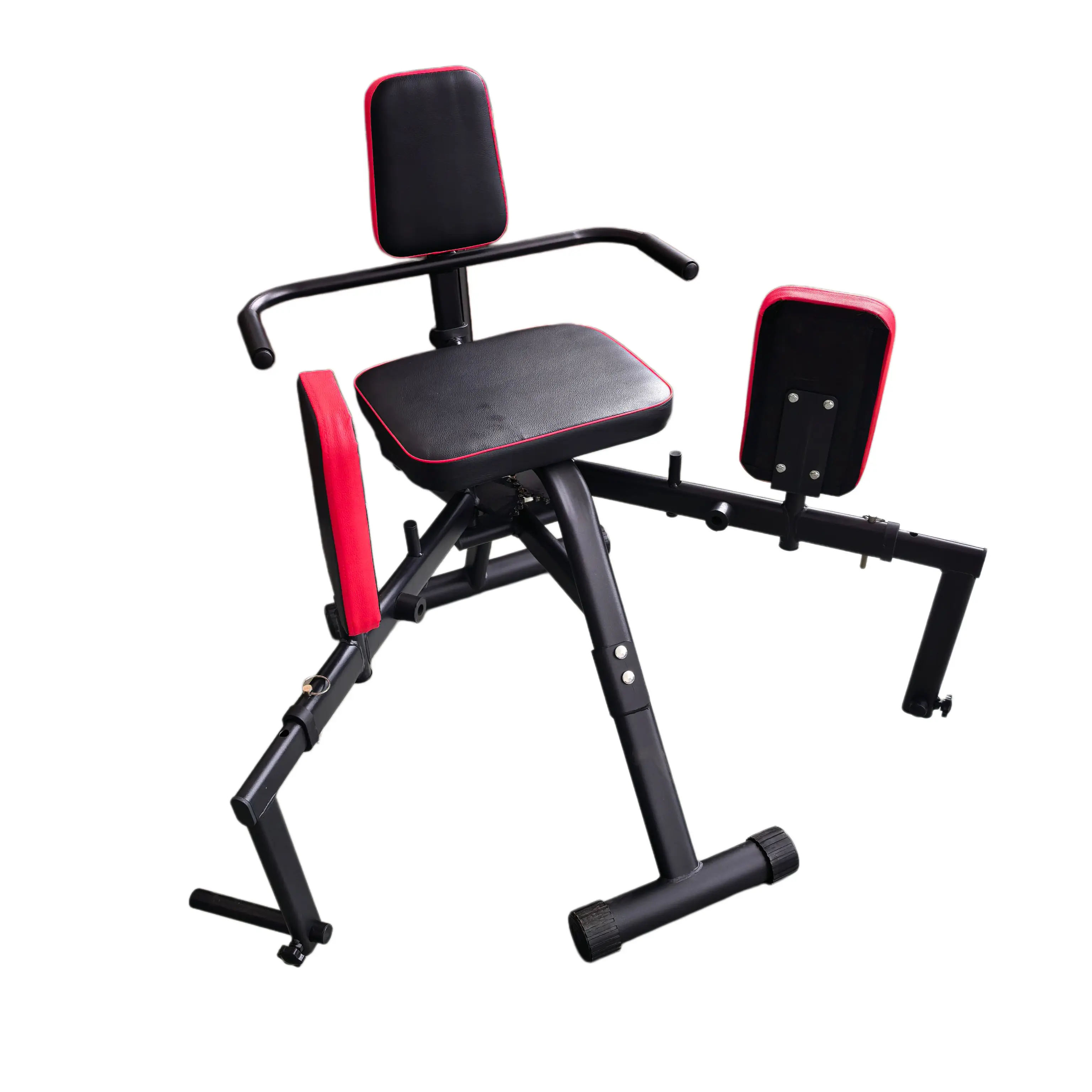 Hip Abductor Adductor Machine for Home Gym, 2 in 1 Inner Outer Thigh Trainer, 12-Level Resistance Leg & Glute Workout Equipment, Compact Glute Trainer with Plush Padding, 440 lbs Weight Capacity