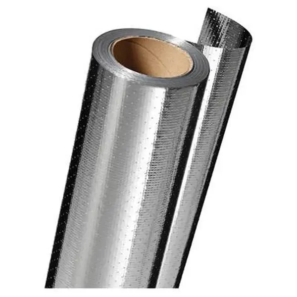 Reflectix RB4812550 Perforated Metal Radiant Barrier, 48 in x 125 ft Rolled Large Size Home Heat Blocker, 16.7 Lbs. High Reflectivity Building Supplies