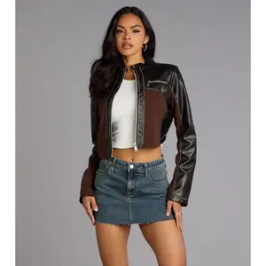 Speed Dial Faux Leather Motocross Jacket