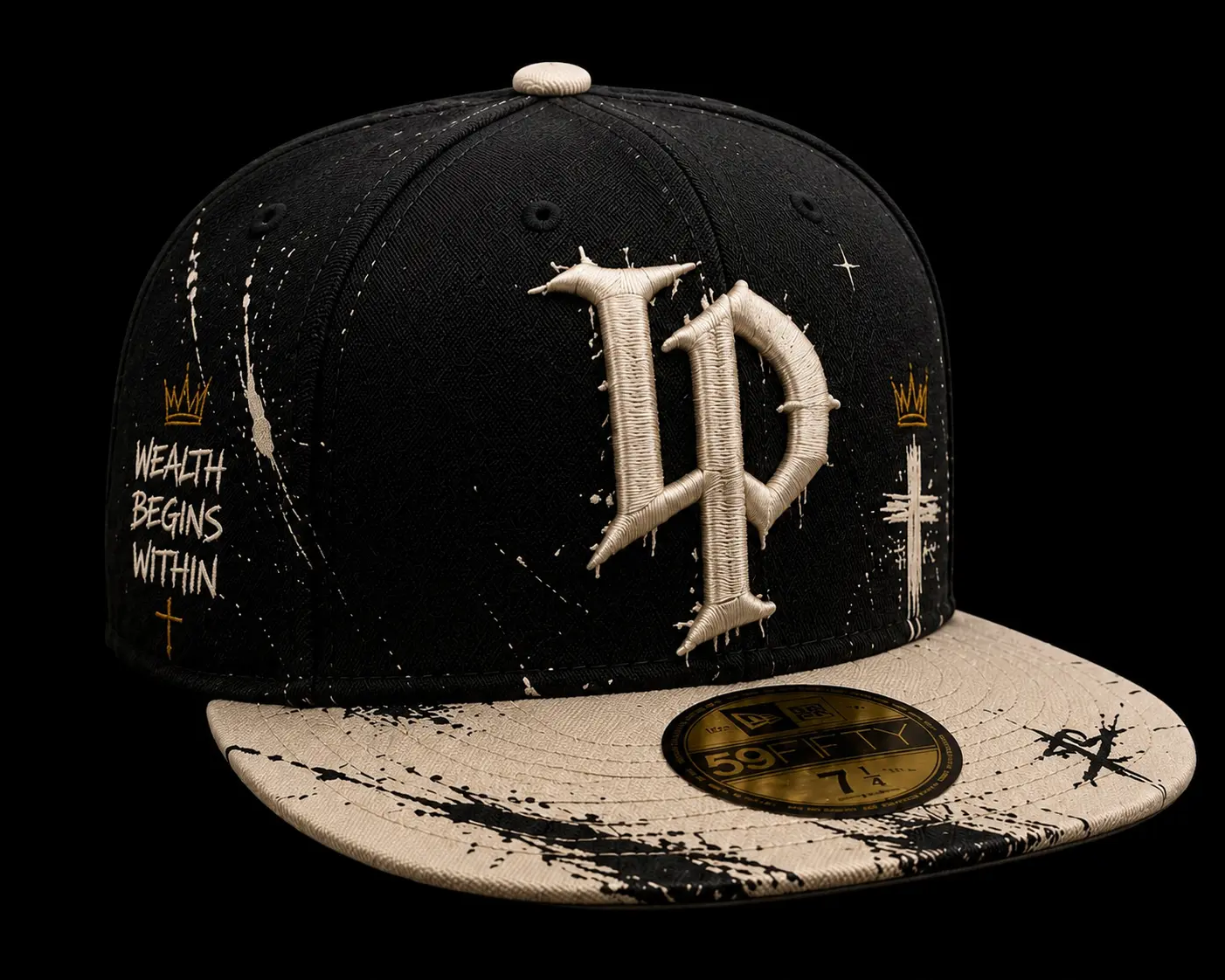 IP "Discipline Over Everything" Fitted Sports Hat, Sports & Outdoor Accessory for Active Use
