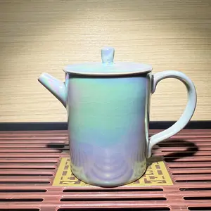Jianzhan, handmade by master, inherited from intangible cultural Pearl glaze teapot