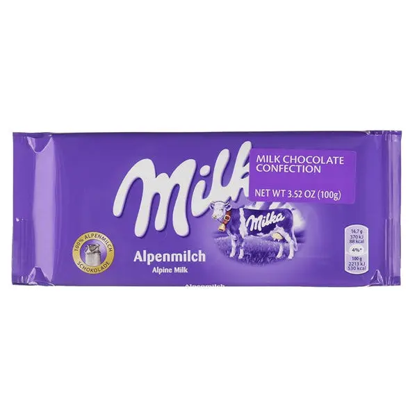 Hazelnut Chocolate Alpine Milk Bar, 3.53 oz (100g), Hazelnuts
