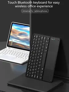 Wireless Keyboard With Touchpad, Rechargeable, Mini Size Keyboard Compatible With IPad Tablets