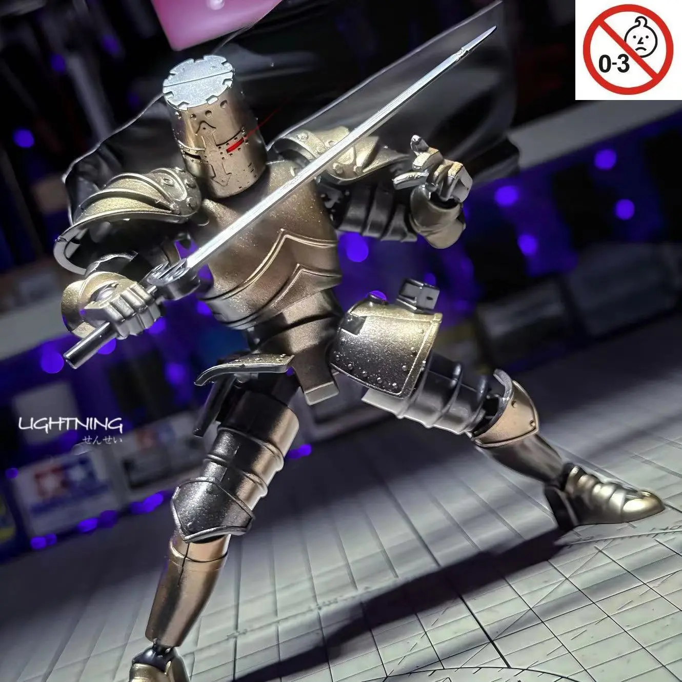 Completed Medieval Knight Doll, Multi-Jointed Poseable Model Figure, Articulated Figures, Armor Soldier Toy, Perfect for Boys Play, Decoration, Collection, Gift, Movable Figurines, Poseable Collectible, Articulating Figures