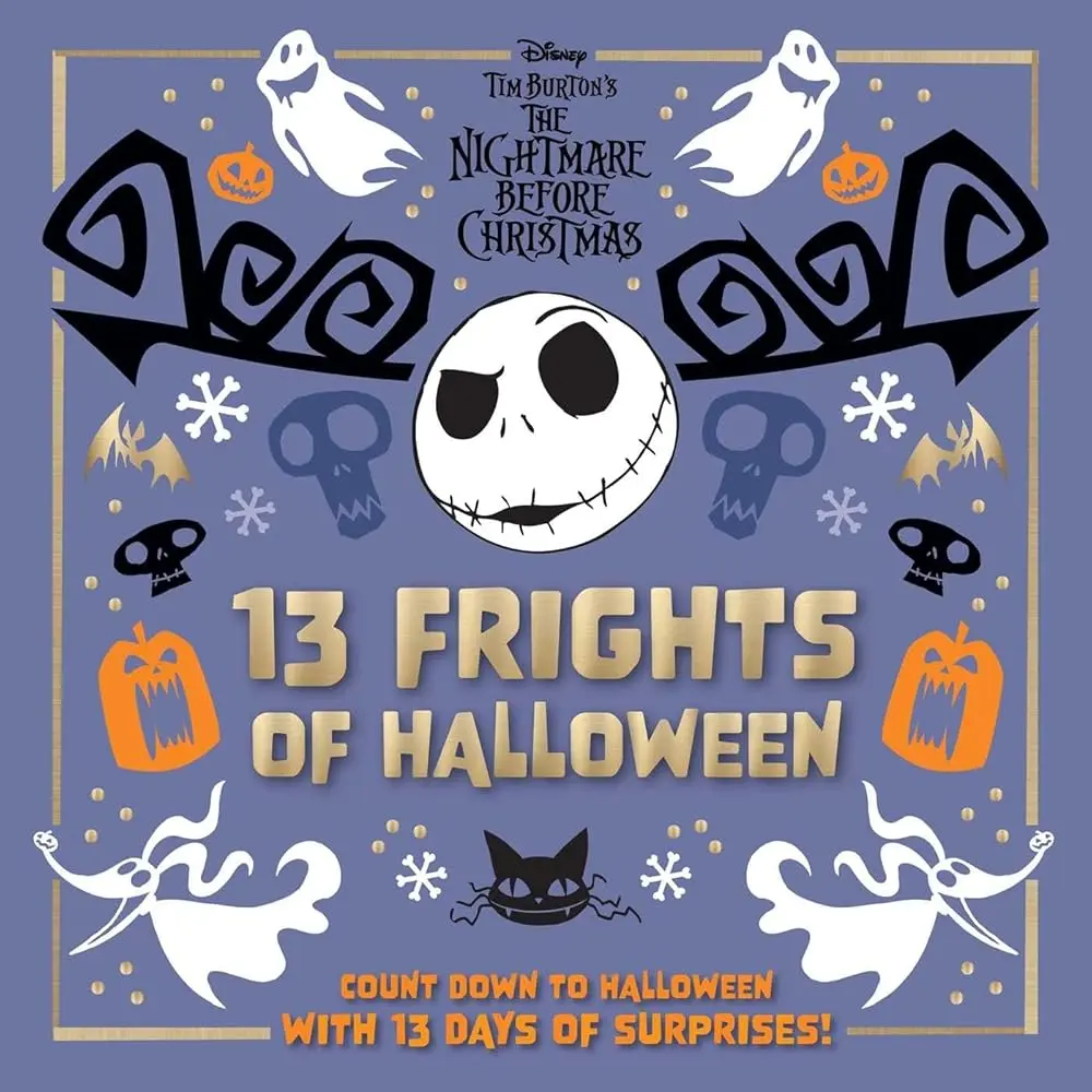 Disney Tim Burton's The Nightmare Before Christmas 13 Frights of Halloween Holiday Countdown Calendar with Surprises - Mini-Books Spark Spooky Curiosity, Kid Books, Entertaining Gift for Friends, Film Memory Treats, Children's Literature Book