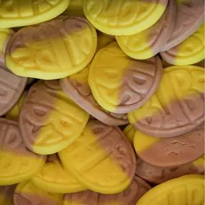 Sukar Banana Caramel Swedish Foam Candy Soft Chewy Gummy Sweet Treat with Rich Caramel & Banana Flavor Snack Bonbon Sugar Fruits Natural