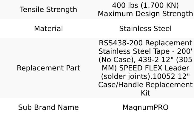 Greenlee FTSS438-200 200' Stainless Steel Fishtape