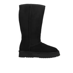 BEACH by Matisse Womens Sun Valley Platform Round Toe Pull On Casual Boots Knee High Low Heel 1-2" - Black
