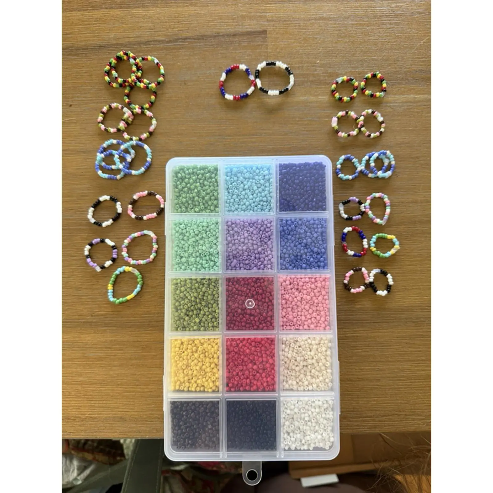 Customizable Bead Rings - Any Color, Any Size, $5 Each, Perfect for Personalization and Creativity