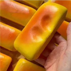 Cheese Cake Bread Squishy Toy Slow Rising Grilled Rice Cake Slow Rebound Squeeze Toy Stress Release Hand Relax Toy Gifts Toys