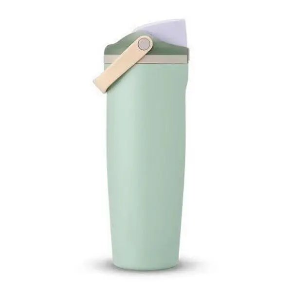 30oz Stainless Steel Insulated Water Bottle - Portable, BPA-Free, Outdoor Ready, with Handle & Double Drinking Straw, Built for Sports, Travel, and Camping, Stainless Steel Resists Daily Wear Bottled Sports Flask