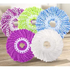 5 Replacement Mop   Refill for 360? Spin Magic Mop-Microfiber Replacement Mop -Round Shape Standard Size