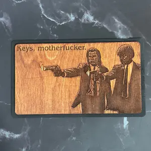 Keys Motherfucker Wooden Key Holder Decor Shelves