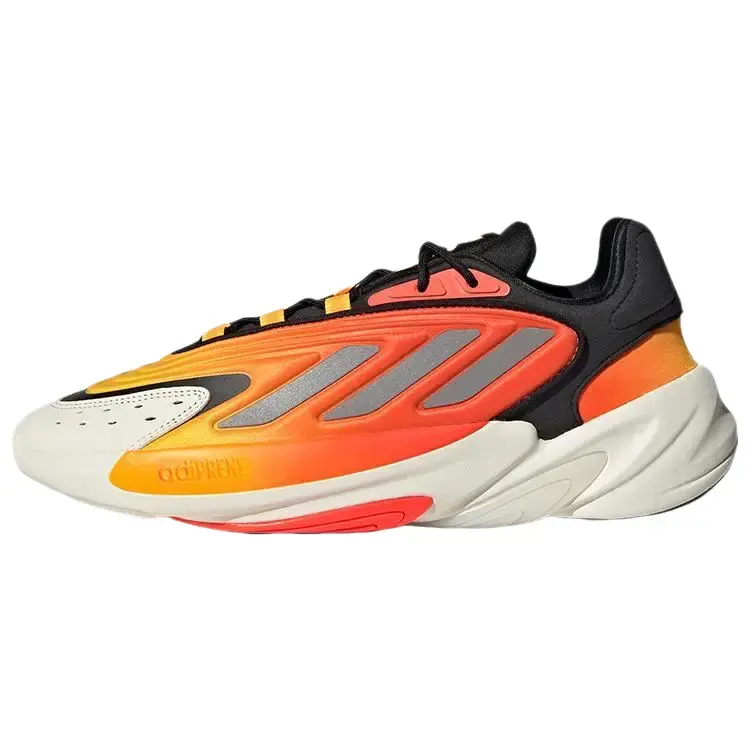 Adidas Ozelia 'Fiery' Men's Running Sneaker - Lightweight Textile Upper, Adiprene Cushioning, Welded Overlays, Casual Outdoor Athletic Footwear, Traction-Enhanced Retro Street Shoes