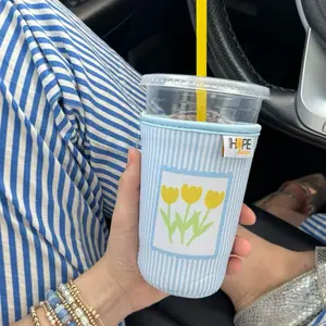 Postcard Petals Coozie