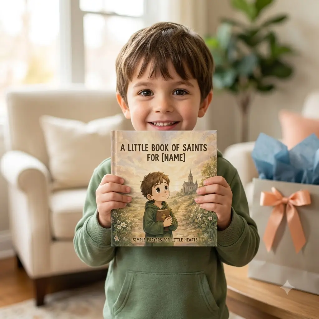 Personalized Saints Prayer Board Book | Custom Catholic Baby Book Baptism Gift | Godchild Gift | Christian Baby Gift | Keepsake Godson