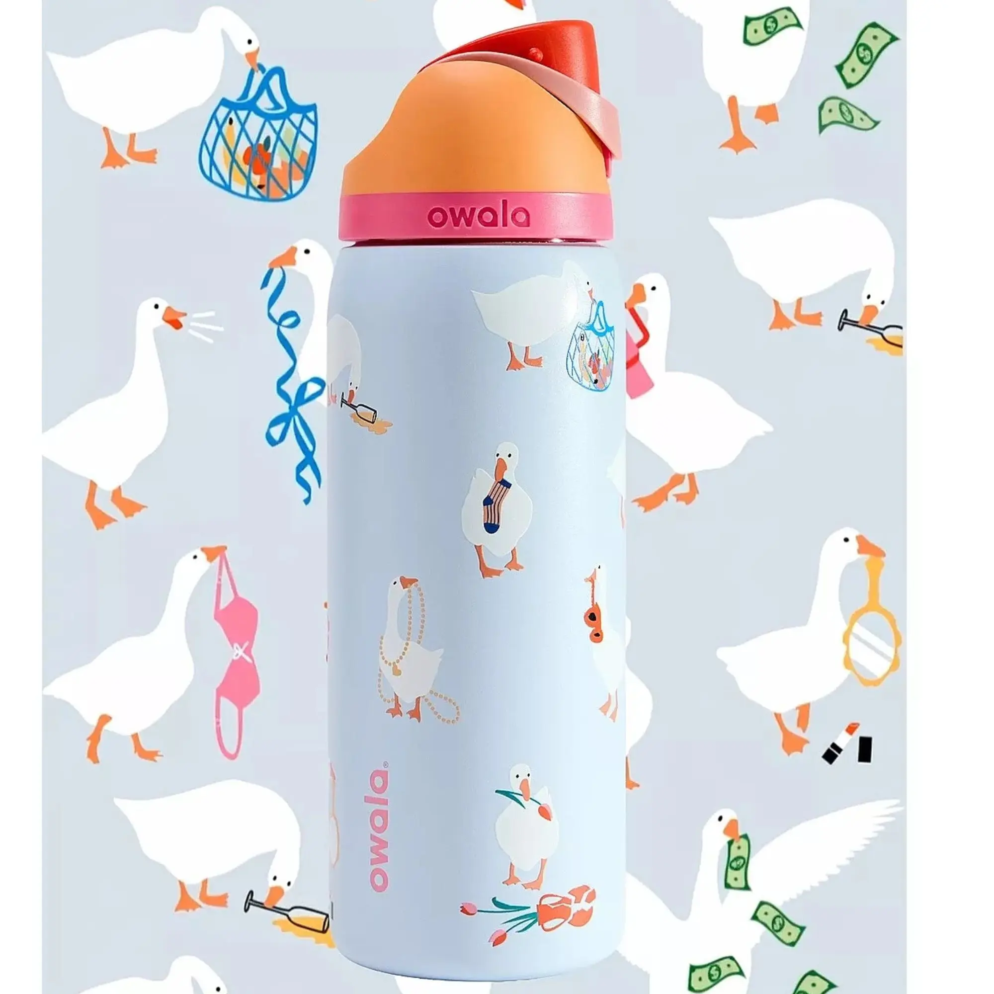 Owala UO Exclusive Silly Goose FreeSip 32oz Water Bottle, Kitchenware Drinkware