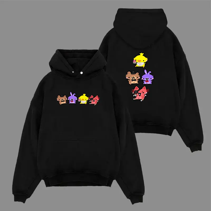 Five Nights at Freddy's horror cute Washed Graphic Tee, Horror Game Shirt, Vintage Cotton T-Shirt for Game Fans, Casual Streetwear Menswear, Gamer Gift, Streetwear tee menswear clothes Top Hoodie casual apparel
