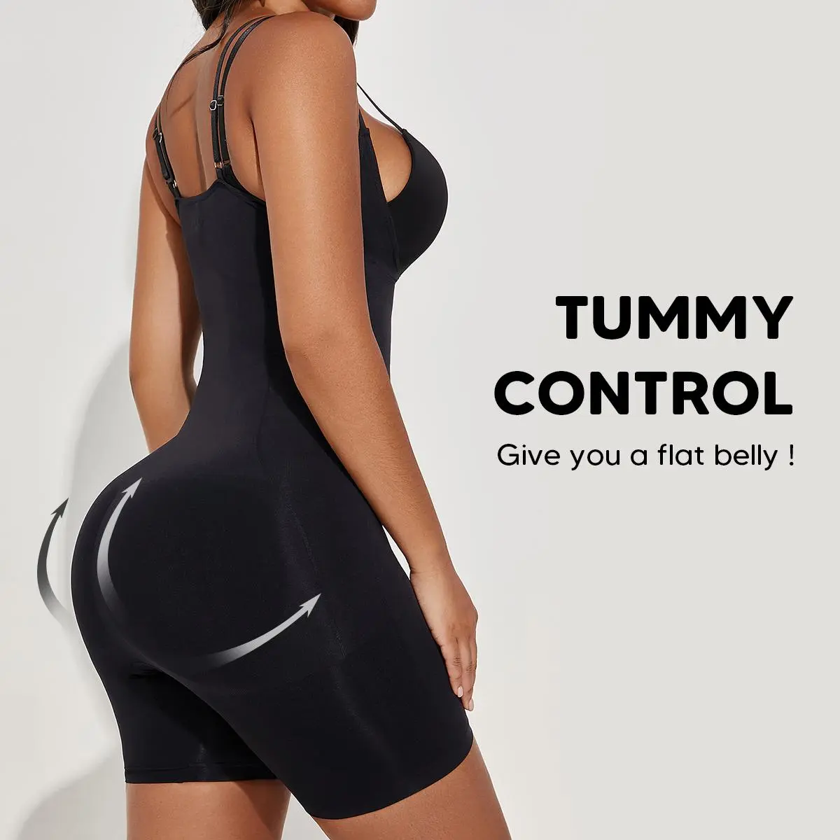 Suprenx Women's Open Bust Seamless Shapewear Bodysuit - Tummy Control, Butt Lifter Faja with Adjustable Straps, Breathable for Bodycon Dresses, Wedding, Thanksgiving, Easter (Boyshorts Design), Knitting, Valentines Day, Racerback, Casual, Fabric, Office W
