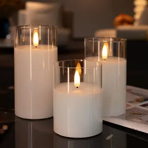 Elegant LED Candle Lights with Remote Control, Flickering Flameless Wax Melt Burners for Weddings, Birthdays & Christmas Decor, LED Candle Lamp