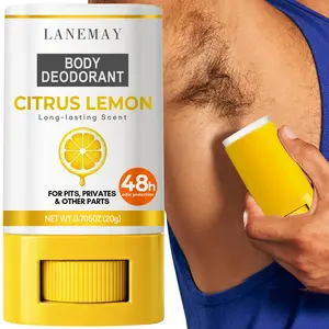 Body Deodorant with Gentle Citrus Lemon Scent Fragrance | Provides 48-Hour Odor Protection & pH Balanced Care | Fast-Drying Non-Sticky Formula | Ideal for Daily Use in Pits Privates & All Body Parts Freshness