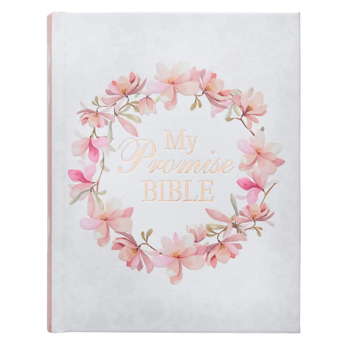 KJV Holy Bible My Promise Edition – King James Version Hardcover with Bible Tabs, Ribbon Markers & Coloring Stickers, White Pink Floral Design - Hardcover