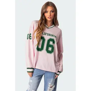 Cali Oversized Baseball T Shirt