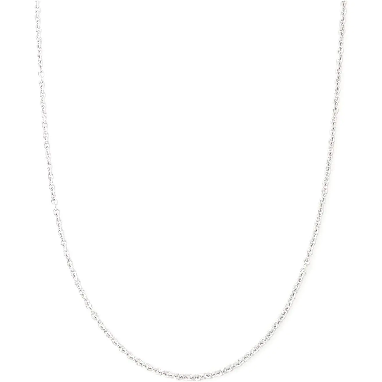 2MM Stainless steel chain necklace, Thin cable chain necklace for women men, Silver chains for necklace alone or pendant addition, 16-30 inch Available