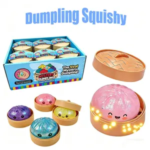 Expressive Big Dumpling Squishy, Bun Fidget Toy, Soft TPR Material, Stress Relief, Random Style per Pack. Valentine's Day and Easter gifts, suitable for children to exchange gifts