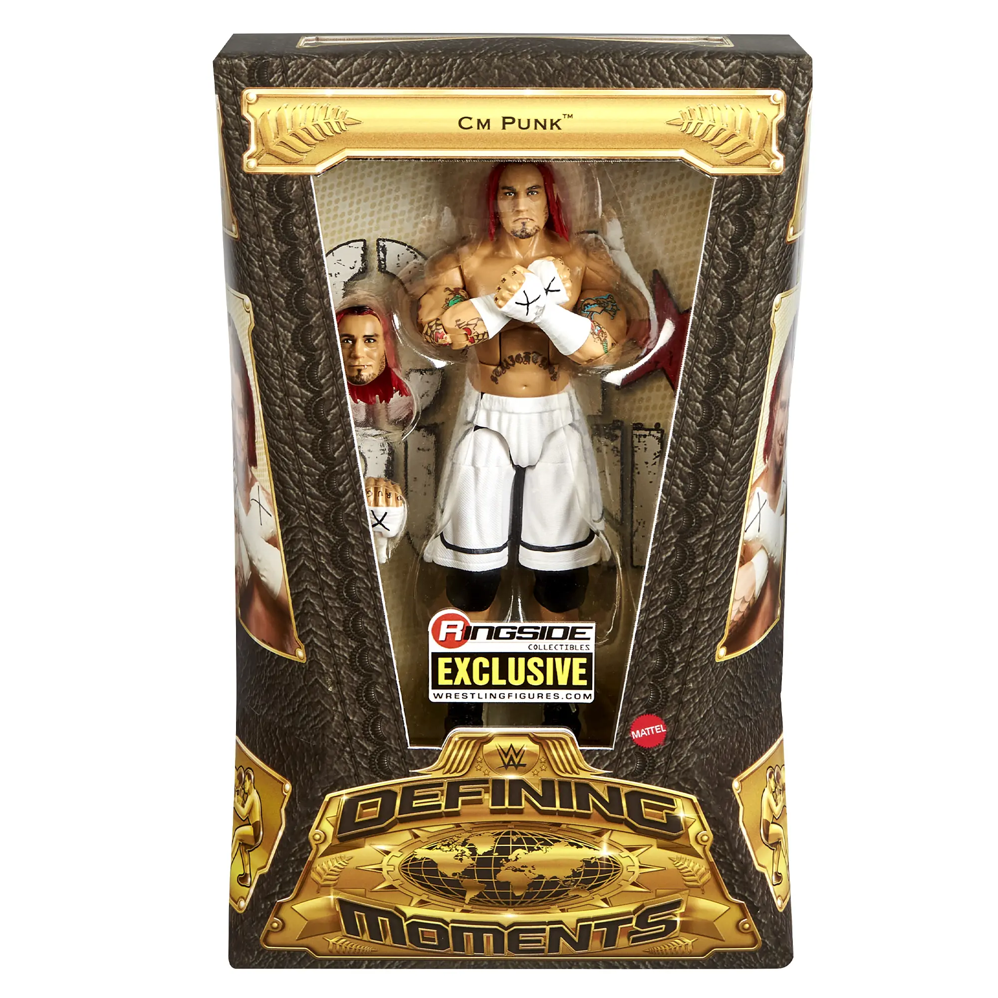 CM Punk (Shorts) - WWE 2026 Defining Moments (Wave 1) Ringside Exclusive Mattel WWE Toy Wrestling Action Figure