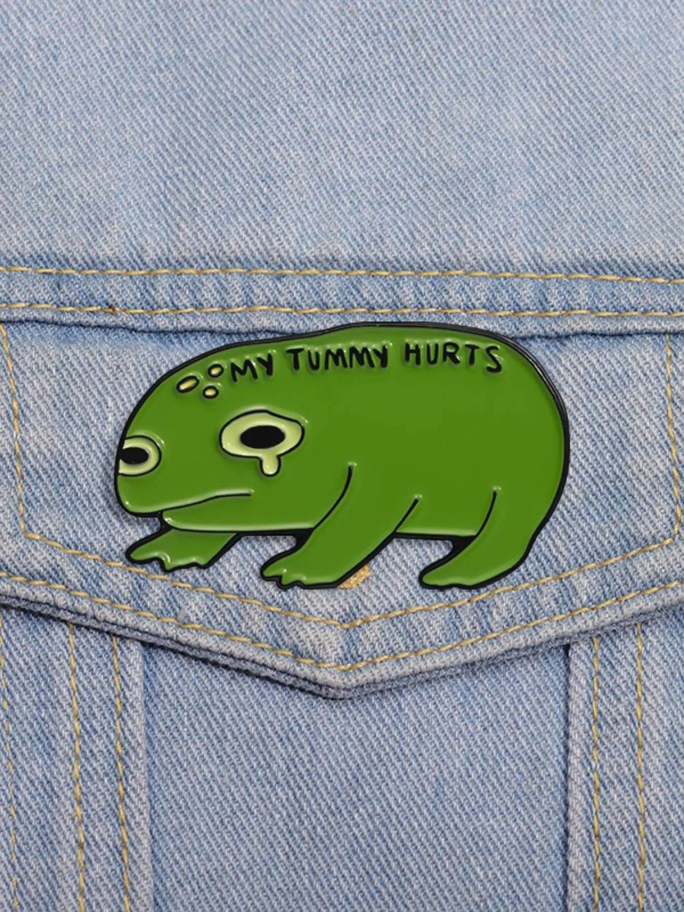 Cute Frog Design Funny Brooch, Fashion Brooch for Women & Men, Personalized Enamel Pin Suitable for Backpacks, Jeans, Scarves, Hats Decoration, Trendy