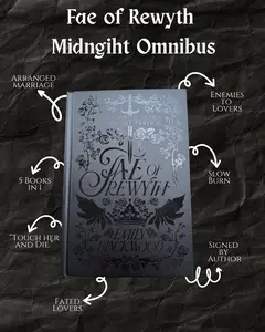 Midnight Edition Fae of Rewyth omnibus with black pages (enemies to lovers arranged marriage romantasy series special edition)
