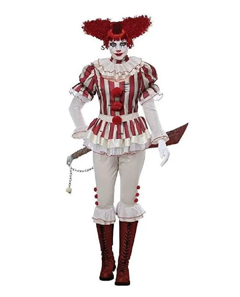 Sadistic Clown - Evil - IT Inspired - Costume - Women - XS