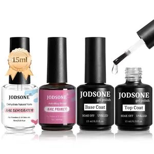 JODSONE 15ML Nail Dehydrator Nail Primer Base Coat Top Coat Glossy Surface Quick Drying Durable At Home DIY Nail Salon Girl Gift keep Nail Art Design Long Lasting