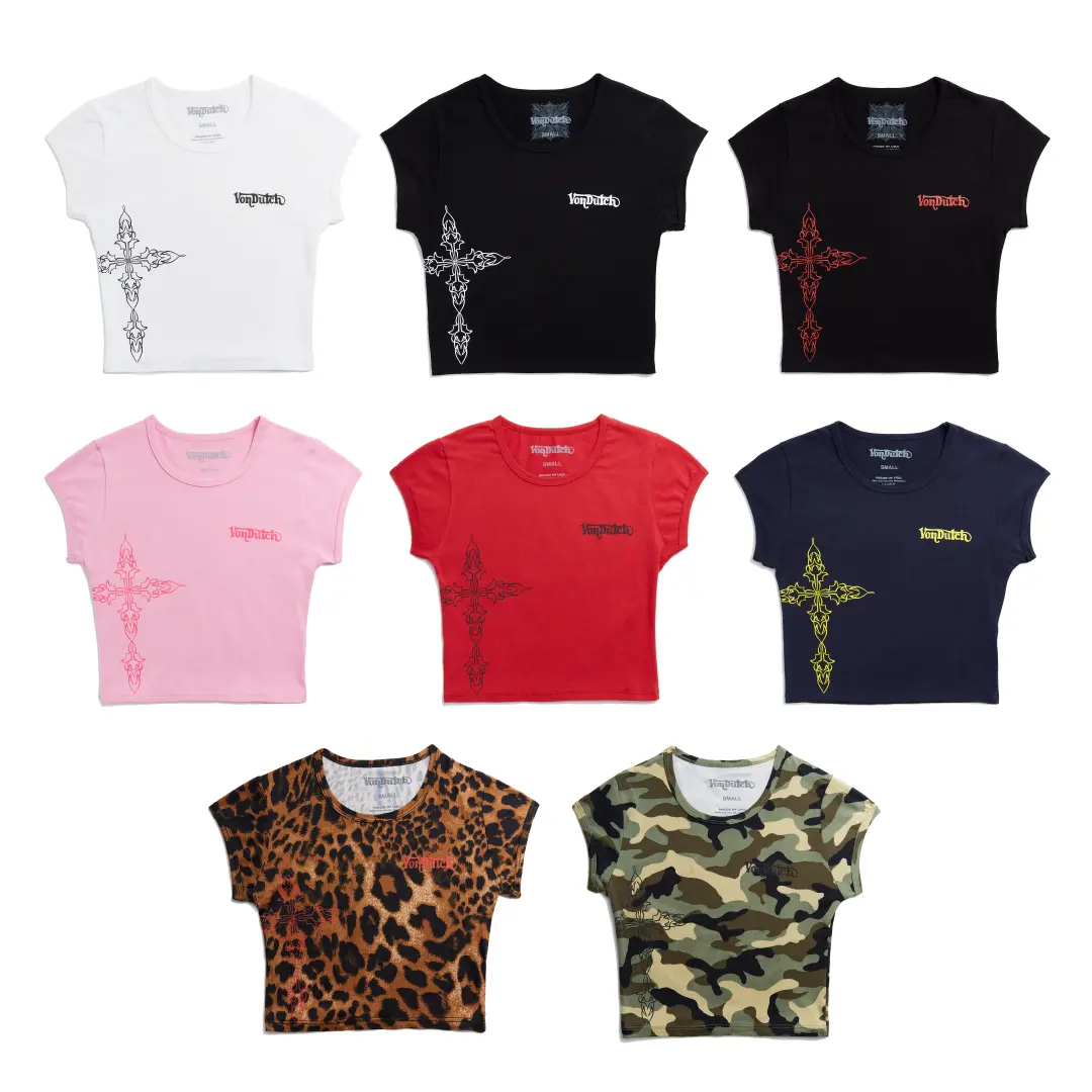 Von Dutch Chopper Cross Baby Tees - All Styles