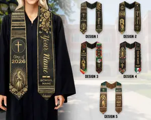 Custom Mexican Graduation Stole, Mexican Flag Graduation Sash 2026, Mexico Pattern Stole, Custom Name & School Sash Senior Graduation Gift