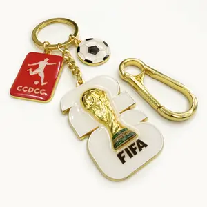 2026 World Cup Keychain ️ | Zinc Alloy Carabiner for Keys, Car, Motorcycle & Bags | Perfect Soccer Fan Gift, USA Made Design 1PK