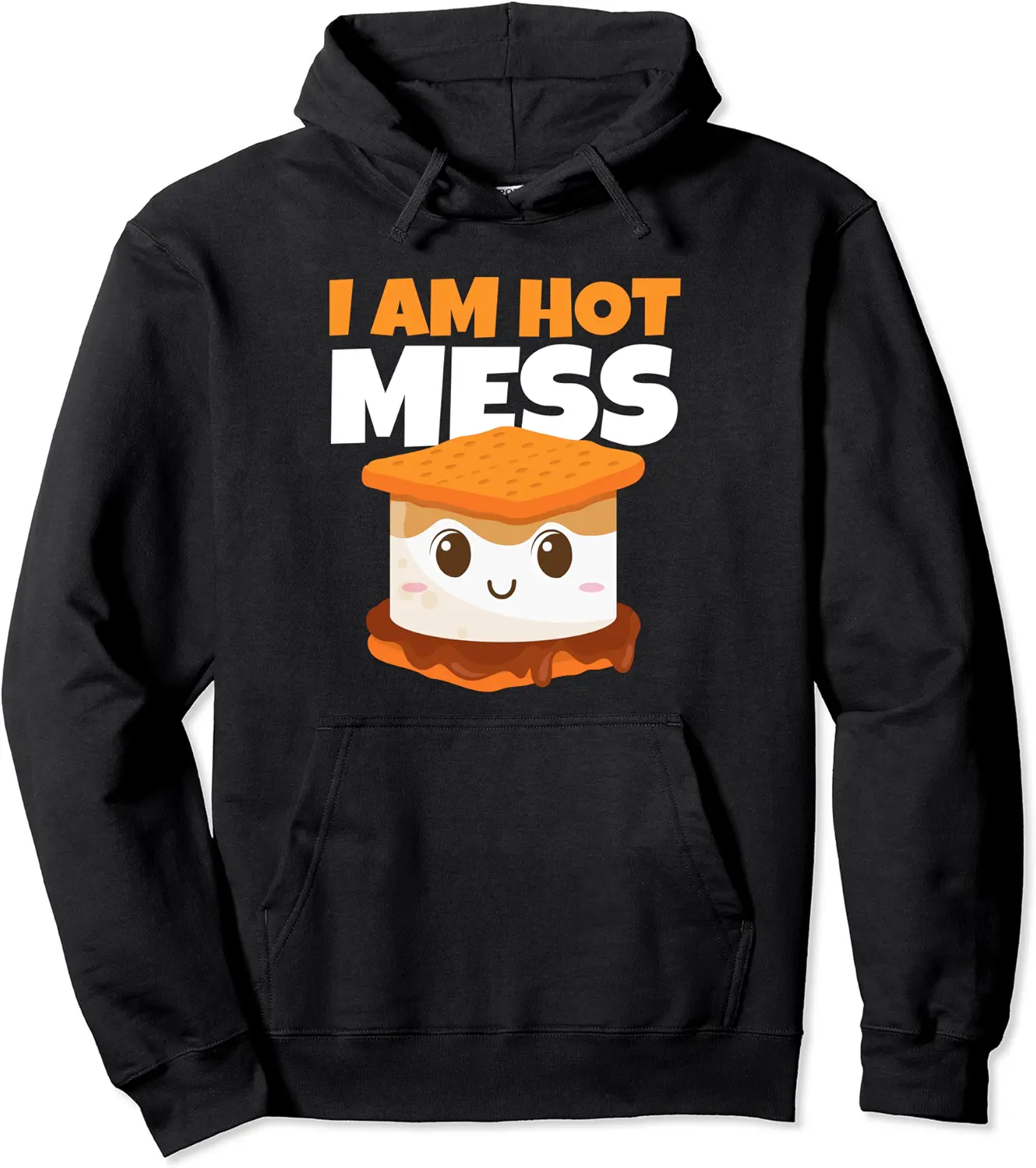 I'm A Hot Mess Marshmallows Funny Camping Cute Smores Pullover Hoodie - Feliciabr Shop 66B09LJYJ46G