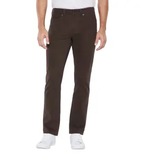 GAP Mens Pants, Lightweight Slim Fit 5-Pocket Cotton Twill Mens Casual Pants - Brown 30W X 32L Plain Brown
