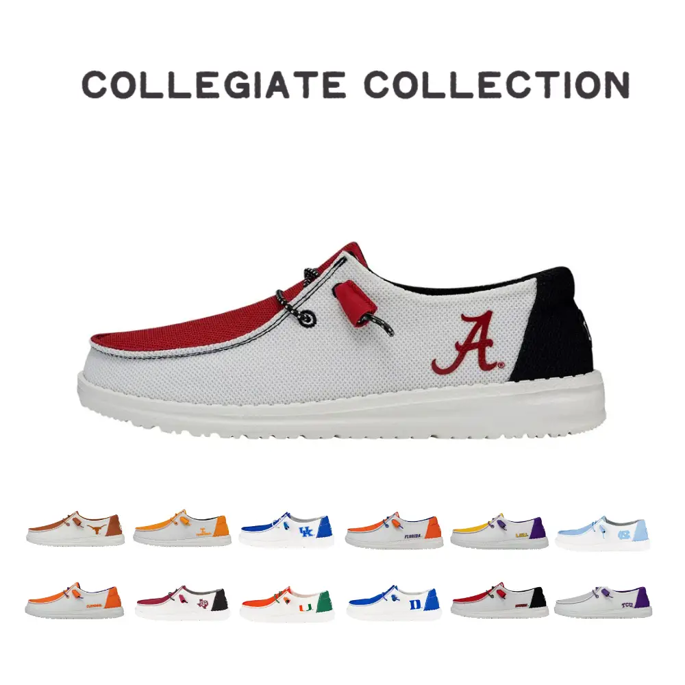 HEYDUDE Wendy Collegiate - Women’s Comfortable Slip on Shoes