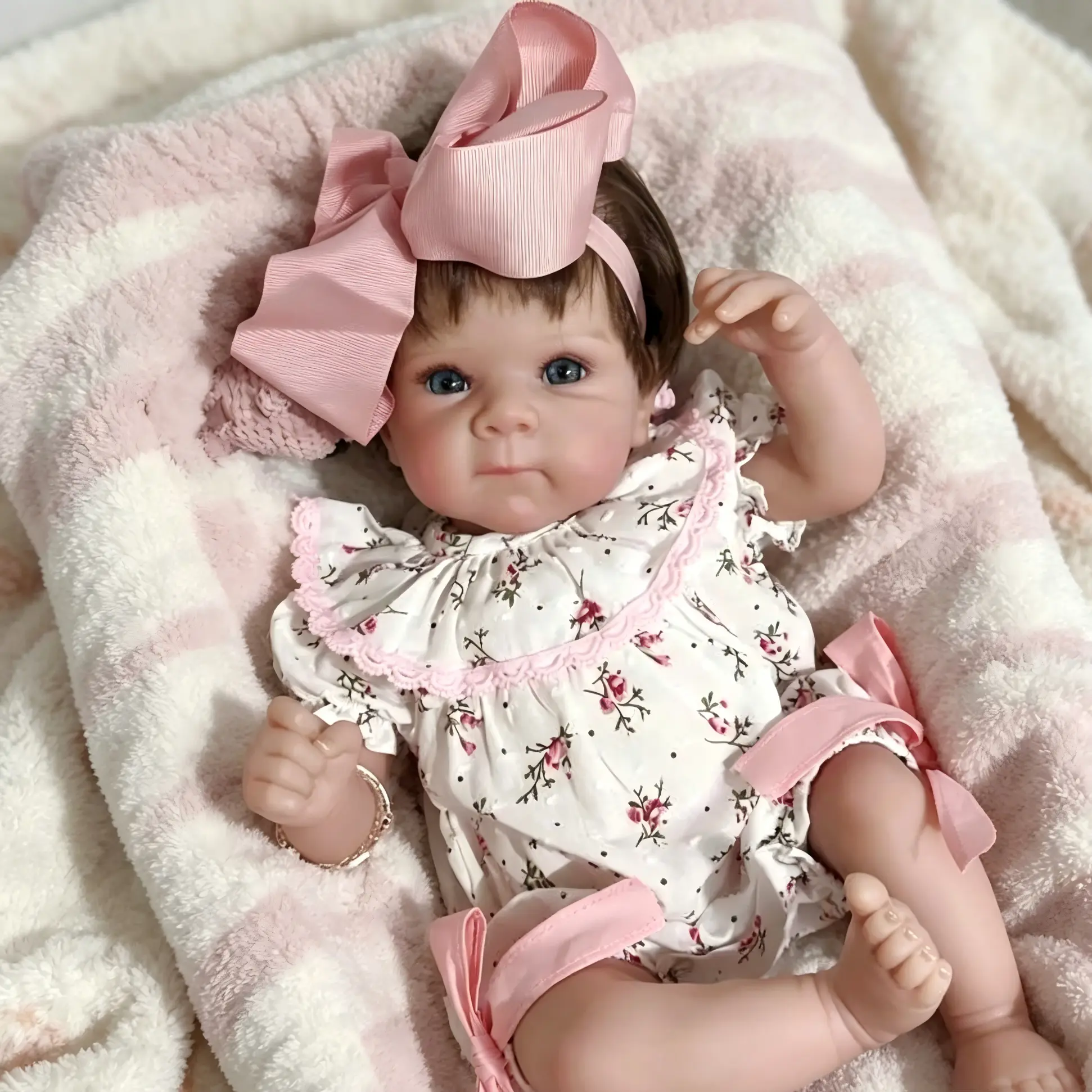 Reborn Baby Dolls 18 Inch Realistic Newborn Baby Doll Soft Body Real Life Baby Dolls Girl with Accessories Gifts for Kids Age 3 + & Collection
