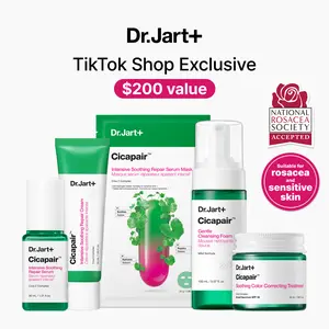 Dr.Jart+ Cicapair Redness Relief Routine Set (Sensitive Skin, Barrier Repair, Color Corrector SPF)