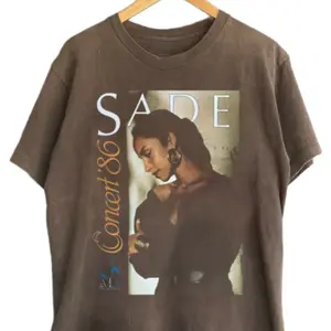 NEW Sade Adu Graphic Tee Top, 80s Sade Album Diamond Singer Tour Unisex T-shirt
