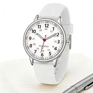 This women's waterproof silicone watch features nurse hands and a second hand. It is lightweight and comfortable, suitable for everyday wear, medical work, and leisure occasions. It is durable and stylish.