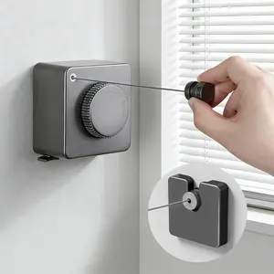 40LB 15.1FT Heavy-Duty Retractable Clothes Line Wall Mounted Indoor/Outdoor Durable Space-Saving Easy to Install for Efficient Clothing Drying